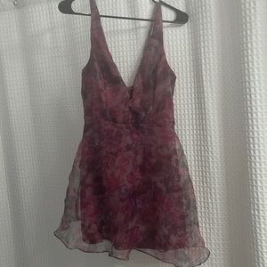 Lulus skater v-neck dress